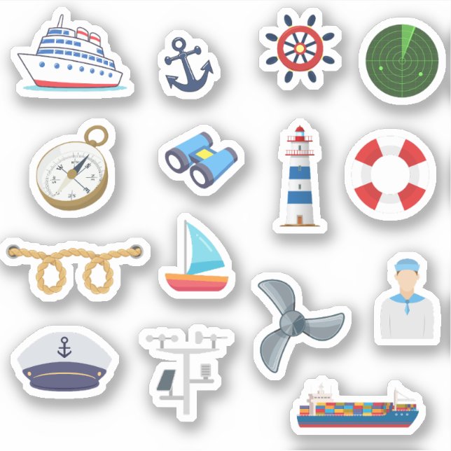 Little Captains: Nautical Wonders Sticker (Front)