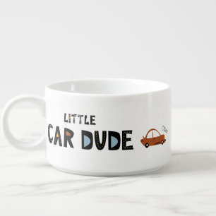 Little Car Dude First Name Boy Dinner Bowl