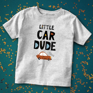 Little Car Dude First Name Toddler T-shirt