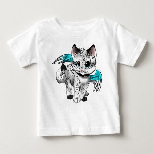 Little Cartoon Angel Cat Baby T_Shirt