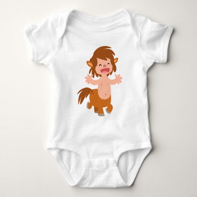 Little Cartoon Centaur Baby Apparel Baby Bodysuit (Front)