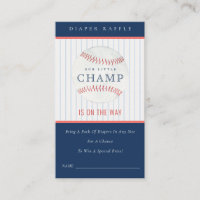 Little Champ Baseball Diaper Raffle Baby Shower