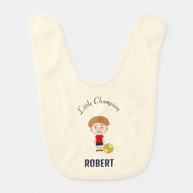 Little champion baby bib (Front)