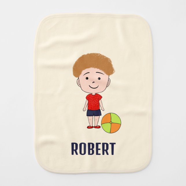 Little champion baby burp cloth (Front)