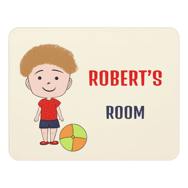 Little champion door sign (Contemporary Front)