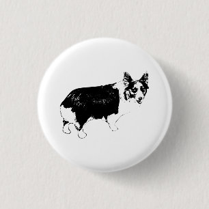 Little Cheer Corgi Button
