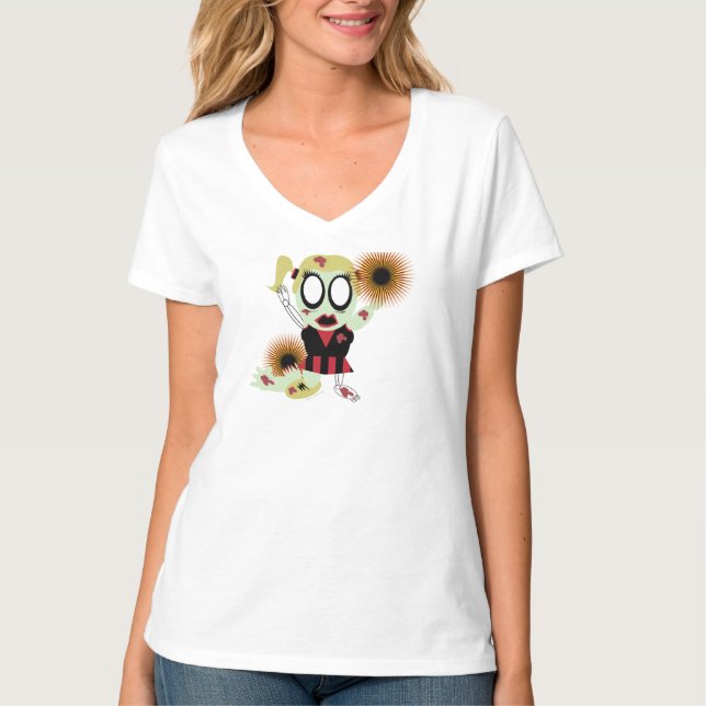 Little Cheerleader Zombie T-Shirt (Front)