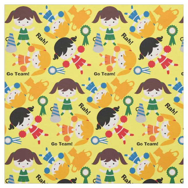 Little Cheerleaders Fabric (Swatch)
