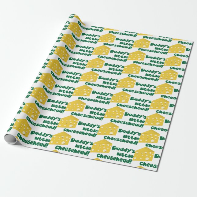 Little Cheesehead Wrapping Paper (Unrolled)