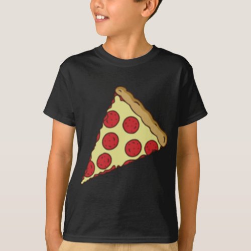 Little Cheesy Pepperoni Pizza Slice T_Shirt