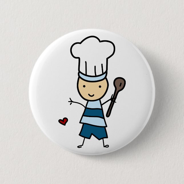 Little Chef Boy Button (Front)