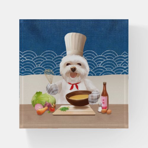 Little Chef Dog Paperweight