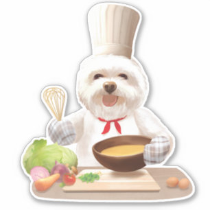 Little Chef Dog Sticker