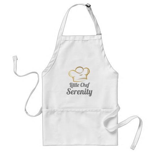 Little Chef Golden Chef Hat  Adult Apron