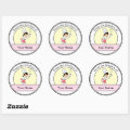 Little Chef Illustration on Round Label | Zazzle