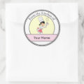 Little Chef Illustration on Round Label | Zazzle