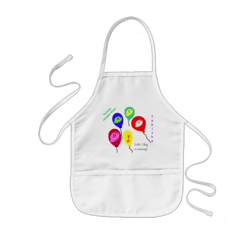 Little Chef In_training Colorful Balloons Apron