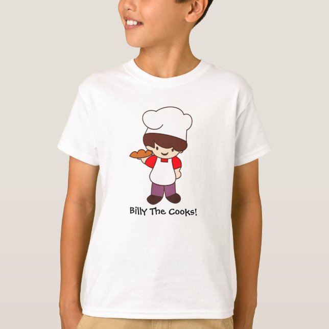 "Little Chef" Kids' Graphic T-Shirt (Front)