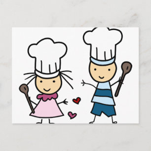 Little Chef Kids Postcard