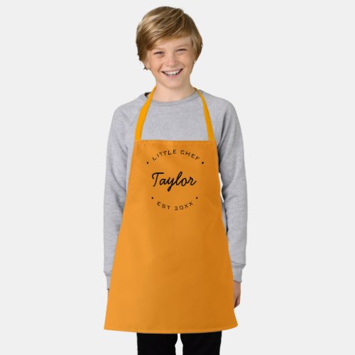 LITTLE CHEF Personalized Name Year  Apron