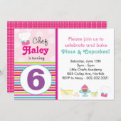 Little Chef's Baking Party Invitation (Front/Back)