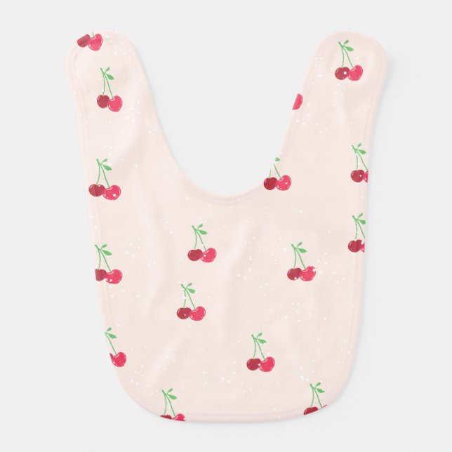 Little Cherry – Cute Baby Bib (Front)