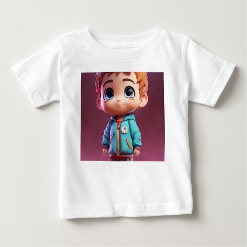 little chibi boy realistic baby T_Shirt