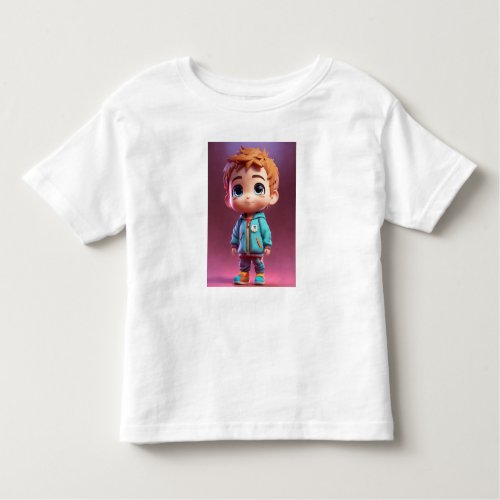 little chibi boy realistic toddler t_shirt