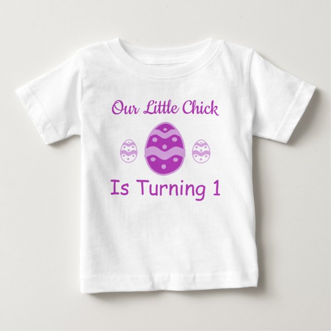 Little Chick 1st Birthday Baby T-Shirt (Front)