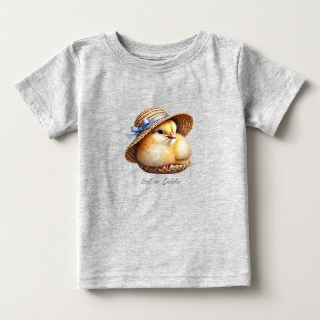 Little Chick Blue Ribbon Baby T-Shirt (Front)