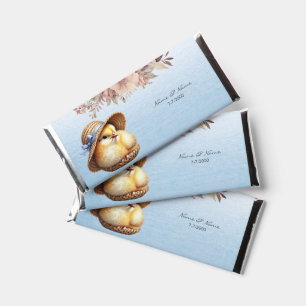 Little Chick Blue Ribbon Hershey Bar Favor