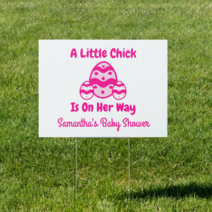 Little Chick Easter Baby Shower Sign