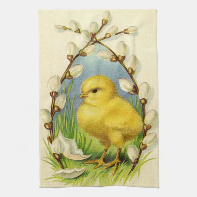 Little Chick Easter Kitchen Towel (Vertical)