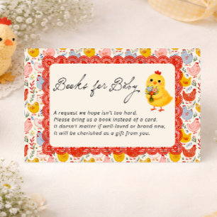 Little Chick Farm Rustic Girl Books for Baby Enclosure Card