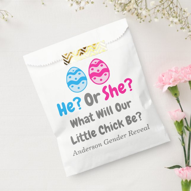 Little Chick Gender Reveal Favor Bag (Sealed)