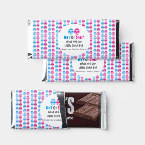 Little Chick Gender Reveal Hershey Bar Favors