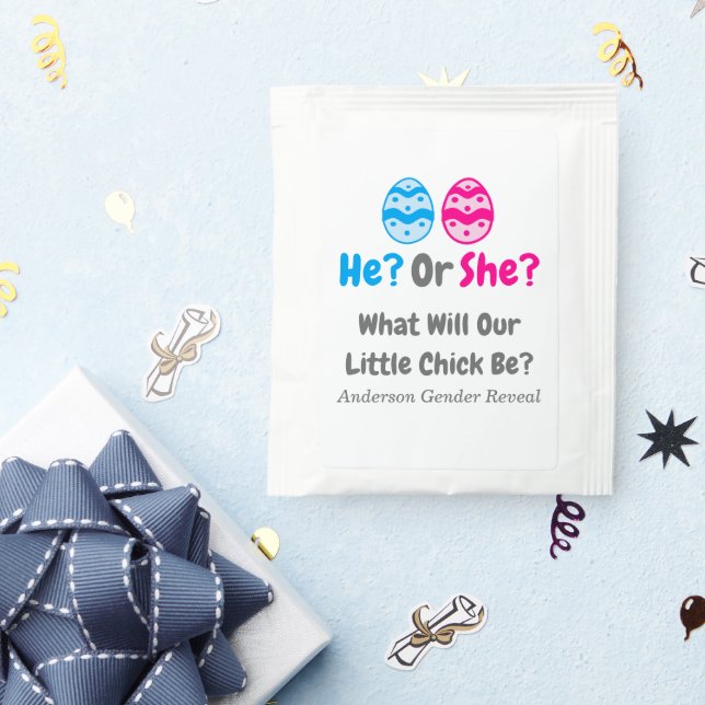 Little Chick Gender Reveal Tea Bag Drink Mix (Packets)