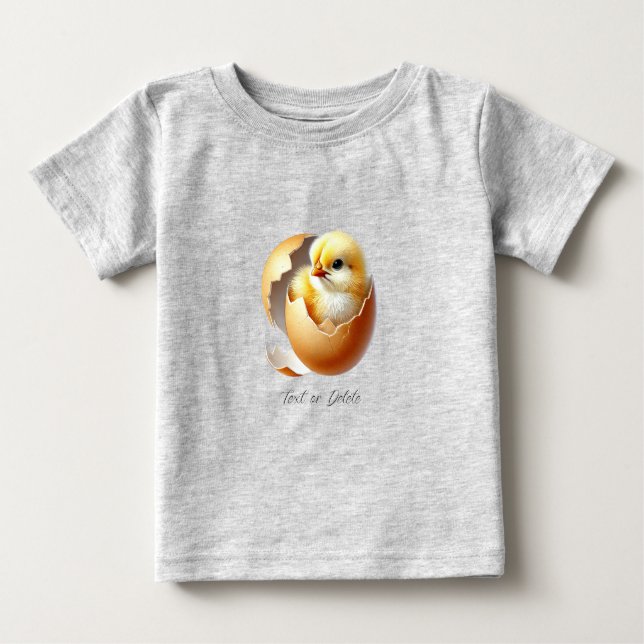 Little Chick Hatching Baby T-Shirt (Front)