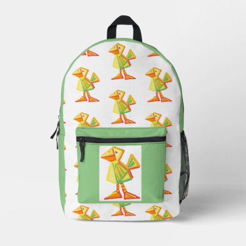 Little chick or duckling printed backpack