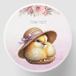 Little Chick Pink Ribbon Mini Candle Favors