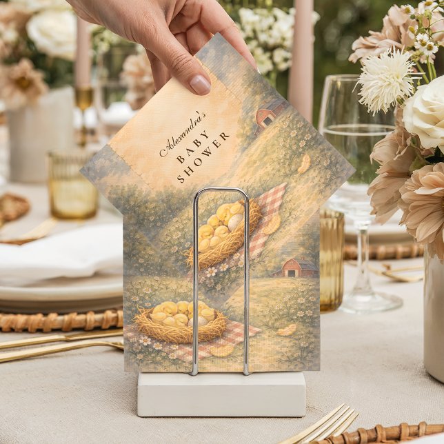 Little Chick Spring Baby Shower Napkins (Creator Uploaded)