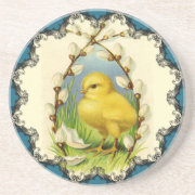 Little Chick Vintage Coaster