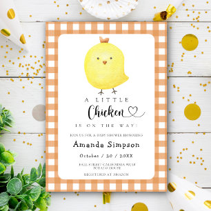 Little Chicken Baby shower Invitation