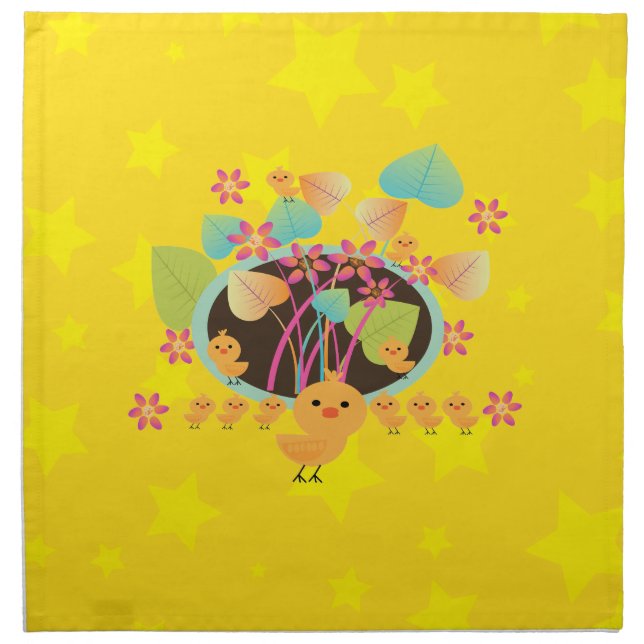 Little chicken's fun napkin (Front)