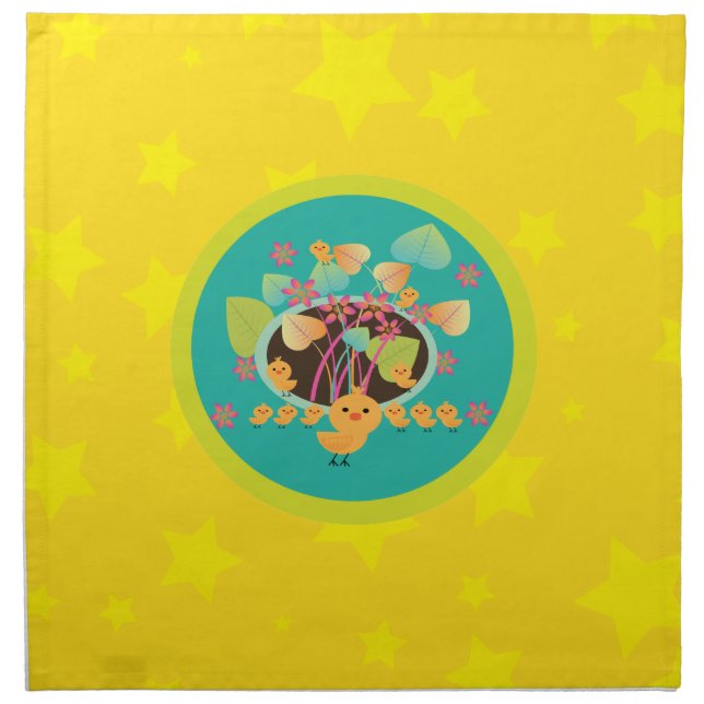 Little chicken's fun napkin (Front)