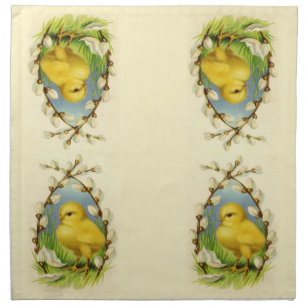 Little Chicks Easter Cloth Napkins
