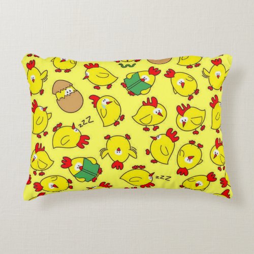 Little Chicky Chicky Accent Pillow