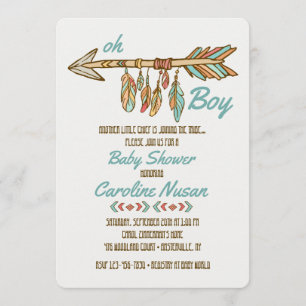 Little Chief Baby Shower Invitation