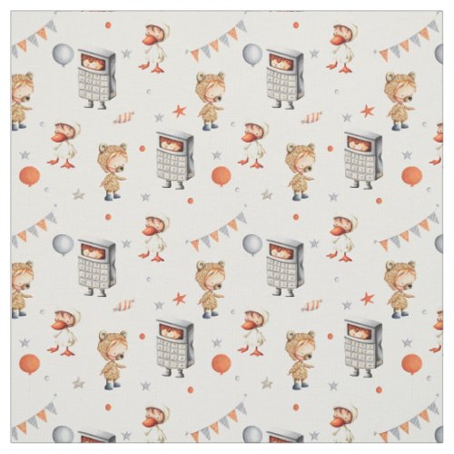 Little children  in costumes cute baby white fabric