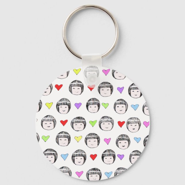 Little China Faces Key chain (Front)